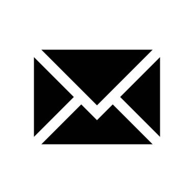 e-posta vektörü düz simgesi