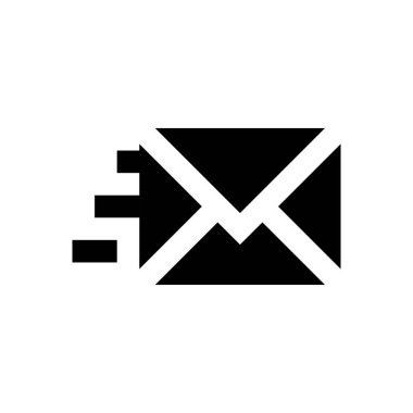 ileti vektörü düz simgesi