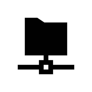 Dizin vektörü glyph düz simgesi