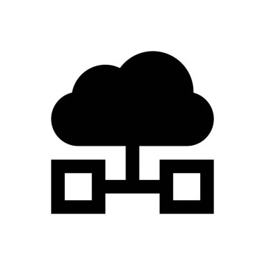 ağ vektörü düz simgesi