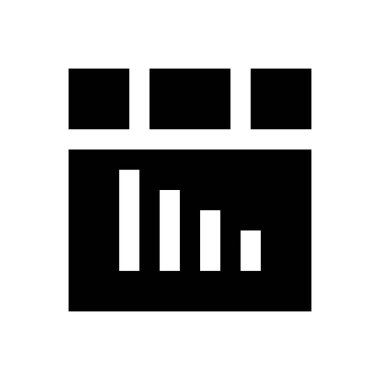 grafik vektör düz simgesi