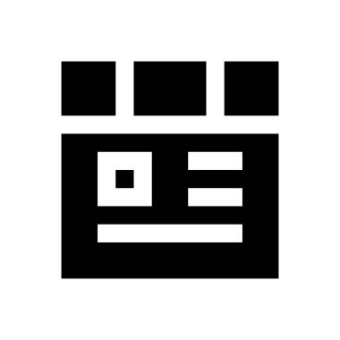 tarayıcı vektörü glyph düz simgesi