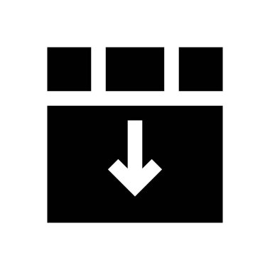 Web sayfası vektör simgesi düz simgesi