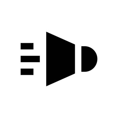 Pazarlama vektörü glyph düz simgesi