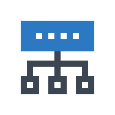 bağlantı vektörü renk simgesi