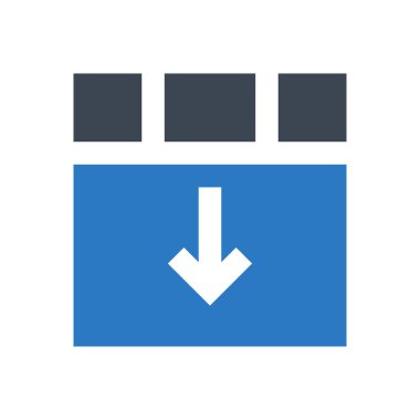 Web sayfası vektör renk simgesi