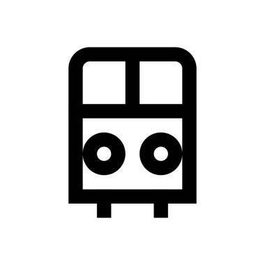 araç vektörü ince çizgi simgesi