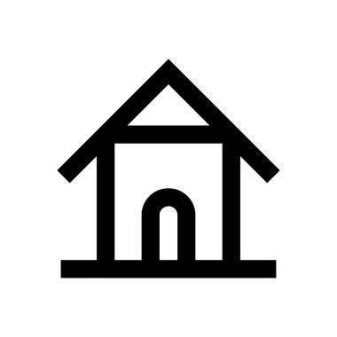 ev vektörü ince çizgi simgesi