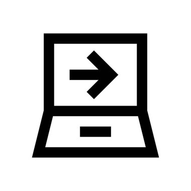 çevrimiçi vektör ince çizgi simgesi