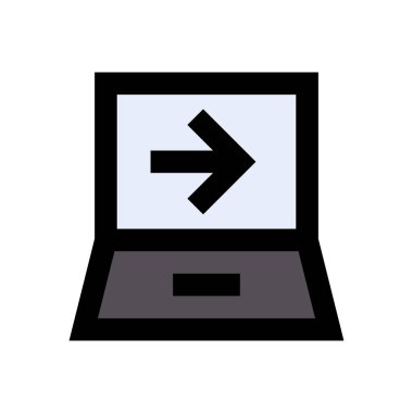 çevrimiçi vektör düz renk simgesi