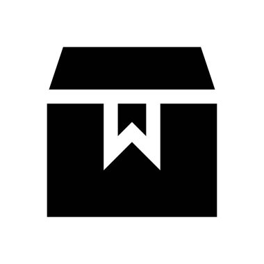 kutu vektör düz simgesi