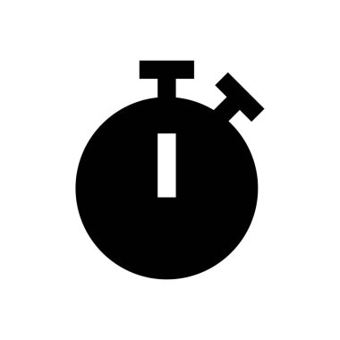 Süre bitimi vektör düz simgesi