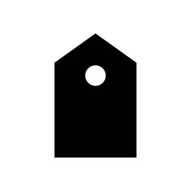 etiket vektör düz simgesi