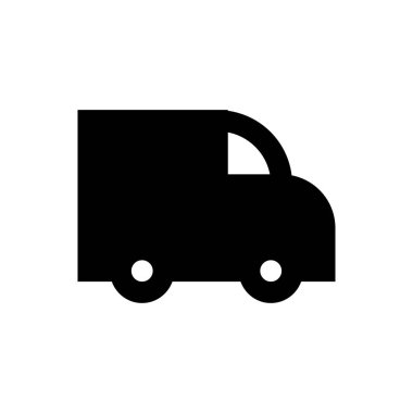 kamyon vektör düz simgesi