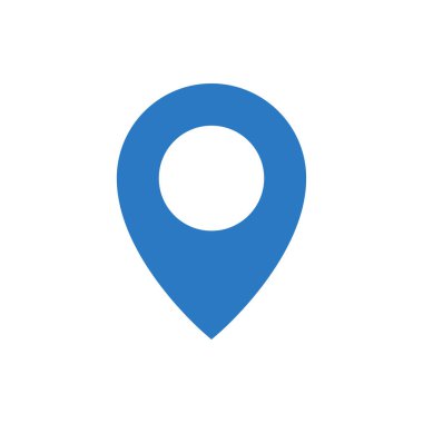 konum vektör renk simgesi