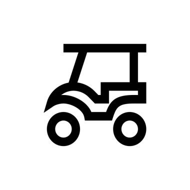 araba vektörü ince çizgi simgesi