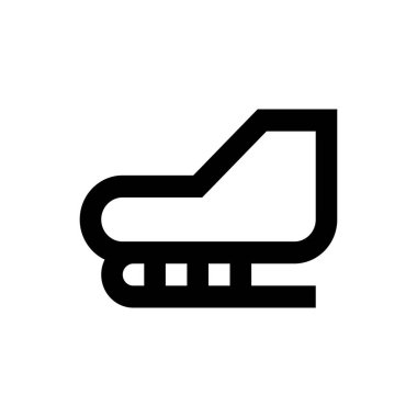 ayakkabı vektörü ince çizgi simgesi