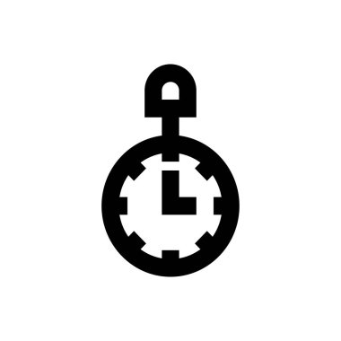 Kronometre vektör ince çizgi simgesi