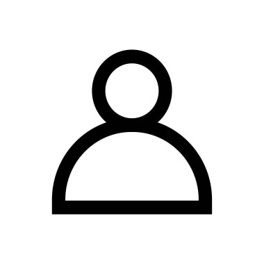 Man vektör ince çizgi simgesi