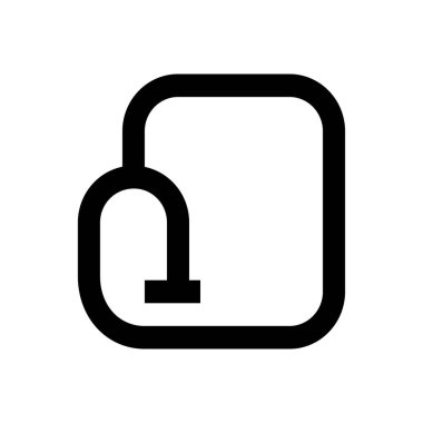 Eldiven vektör ince çizgi simgesi