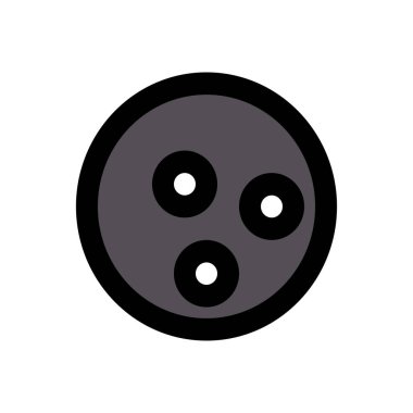 Skittle vektör düz renk simgesi