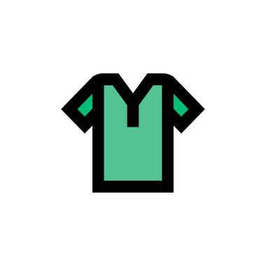 jersey vektör düz renk simgesi