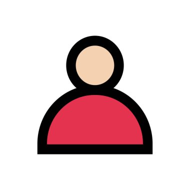 man vektör düz renk simgesi