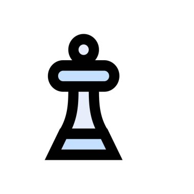 spor vektörü düz renk simgesi