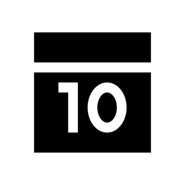 tarih vektörü simgesi düz simgesi