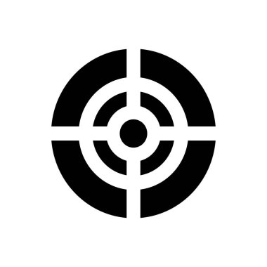 Dart tahtası vektör simgesi düz simge