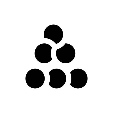 snooker vektör kabartma düz simgesi