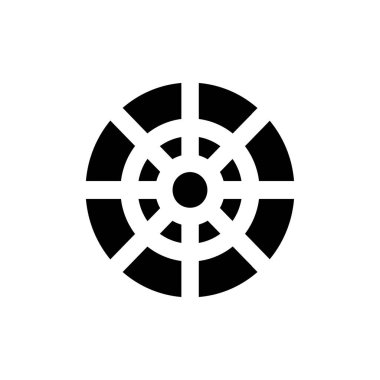 hedef vektör düz simge