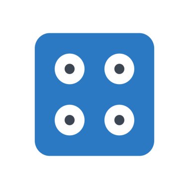 ludo vektör renk simgesi