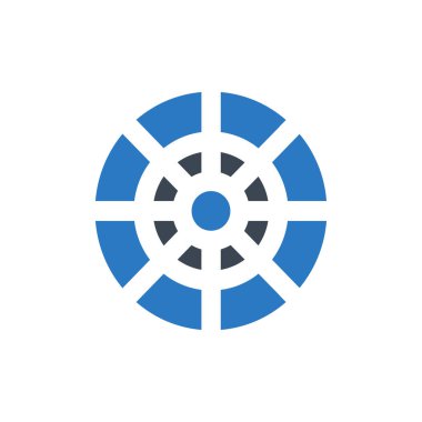 hedef vektör renk simgesi