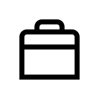 evrak çantası vektörü ince çizgi simgesi