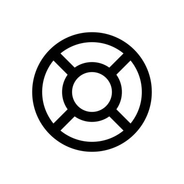 Güvenlik vektörü ince çizgi simgesi