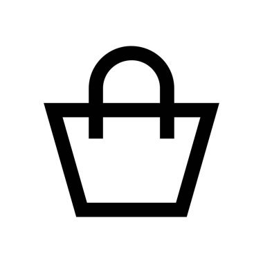 Alışveriş vektörü ince çizgi simgesi