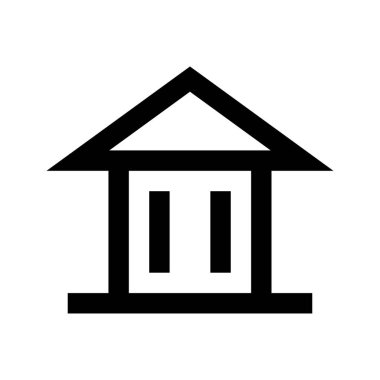 ev vektörü ince çizgi simgesi