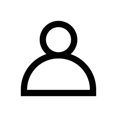 kullanıcı vektörü ince çizgi simgesi