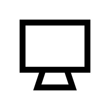 ekran vektörü ince çizgi simgesi