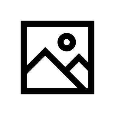 fotoğraf vektörü ince çizgi simgesi