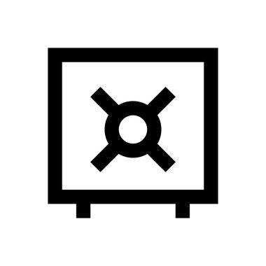 Güvenlik vektörü ince çizgi simgesi