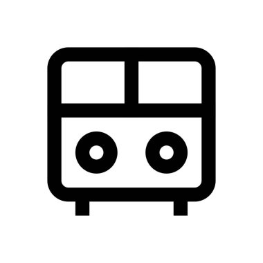 araç vektörü düz renk simgesi