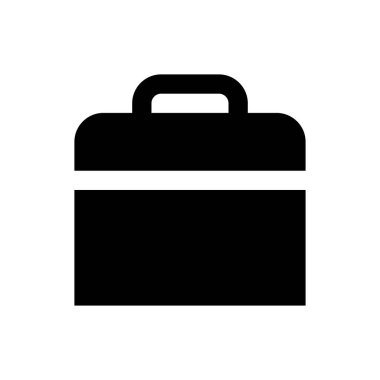 evrak çantası vektör düz simgesi