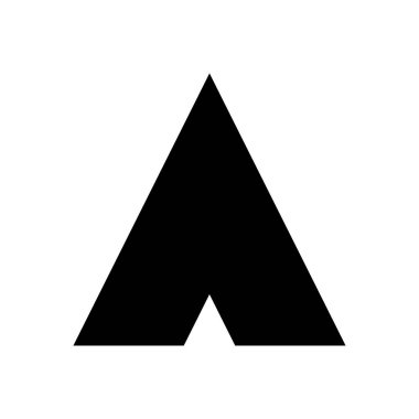 kamp vektör düz simgesi