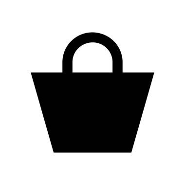 Alışveriş vektörü simgesi düz simgesi