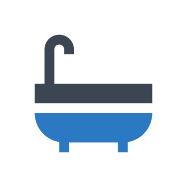 küvet piksel vektör simgesi