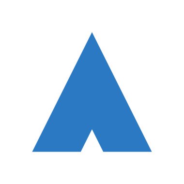 kamp piksel vektör simgesi