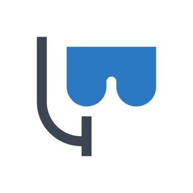 scuba piksel vektör simgesi