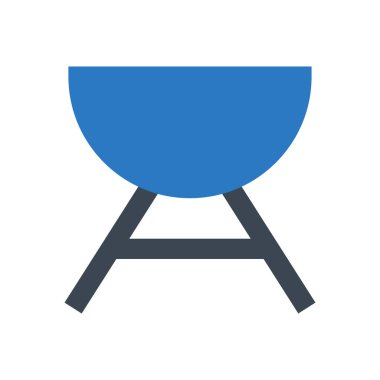 Barbekü piksel prefect vektör simgesi